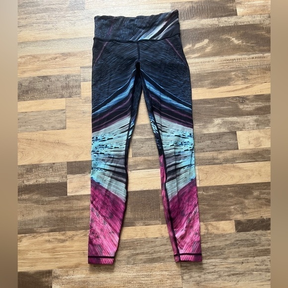 Lululemon Speed Wunder Tight Nulux Women's Electrobeam Multi Pink Blue s… - Picture 4 of 8